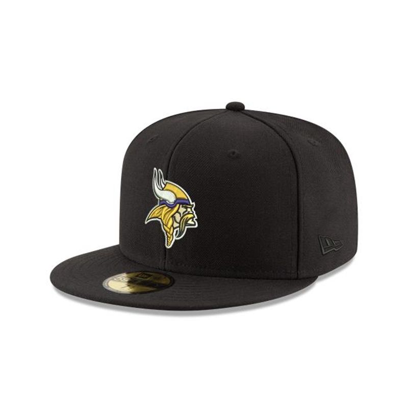 NFL Minnesota Vikings 59Fifty Fitted (ZIM4060) - Black New Era Caps